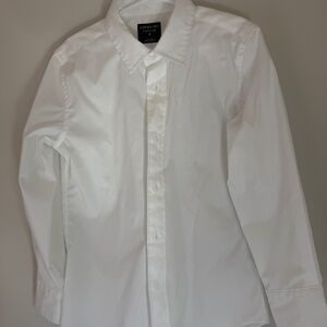 Crewcuts Boys White Ludlow Shirt 6–7